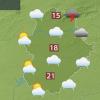 Mapa de previsión del 18 de abril