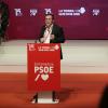 El secretario general del PSOE de Extremadura, Miguel Ángel Gallardo, interviene durante la clausura del 15º Congreso del PSOE de Extremadura