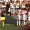 El Llerenense celebra un gol frente al Lealtad en la fase de ascenso a Segunda Federación