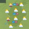 Mapa de previsión del lunes 23 de junio