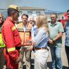 La presidenta de la Junta de Extremadura se ha desplazado hasta Caminomorisco