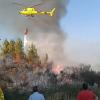 Un incendio en Acebo activa medios terrestres y aéreos en la Sierra de Gata