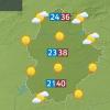 Mapa de previsión del domingo 6 de julio