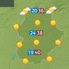 mapa de previsión del lunes 7 de julio