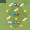Mapa de previsión del jueves 17 de julio