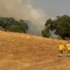 Decae el confinamiento de las casas de campo junto a la N-523 en Cáceres por el incendio de Aliseda