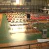 Pabellón de la Bombonera de Plasencia, lugar de acogida de personas evacuadas