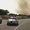  Cortada la autovía A-5 en ambos sentidos a la altura de Escurial por el incendio de nivel 1