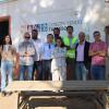 Foto de familia en la firma del acta de inicio de obra de la cúpula de Cásas del Turuñuelo