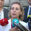 La consejera de Educación, Mercedes Vaquera, atiende a los medios de comunicación