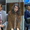 Miguel Ángel Gallardo, del PSOE, Irene de Miguel, de Unidas por Extremadura, y Ángel Pelayo Gordillo y Óscar Fernández, de Vox