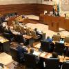 Asamblea de Extremadura durante la votación de la Ley de Concordia