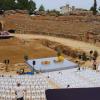 El Anfiteatro de Mérida se prepara para la toma de posesión de María Guardiola como presidenta de la Junta de Extremadura