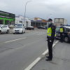 Control de la Policía Local de Plasencia en el polígono.