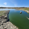 Estado de la presa del embalse de Valdefuentes a 29 de septiembre