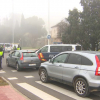 Control de la policía nacional esta mañana en Badajoz 