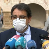José María Vergeles atiende a los medios en Badajoz