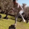 Detenido por saltar encima de las tumbas