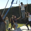 Participantes en las actividades por el día mundial del circo en Badajoz