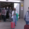 Turistas llegando a España