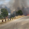 Imagen del incendio del sábado