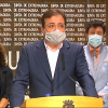 Guillermo Fernández Vara, en comparecencia de prensa