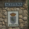 Entrada al municipio de Aceituna