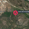 Zona del incendio en Cañamero