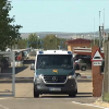 Furgón de traslado de la Guardia Civil con policías de operación Minuro