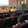 Agentes de la guardia civil en las jornadas celebradas en la Academia de Seguridad Pública de Extremadura 