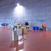 Imagen del `vacunódromo´ desmantelado en el Palacio de Congresos de Badajoz 