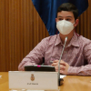 Santiago durante su intervención en el Congreso de los Diputados