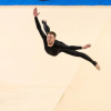 Alberto Lallave del Club Gimnástico de Almendralejo durante una competición