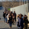 Colas para vacunarse en Plasencia