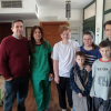 Maryan con su familia ucraniana y española