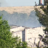 Imagen del incendio durante el sábado
