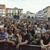 La Plaza Mayor, abarrotada durante la actuación de Baiuca