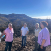 Reuni'on de la consejera de Agriculuta con los alcaldes afectados por le incendio de Casas de Miravete