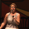 Esther Merino, durante su actuación en la final del Festival Internacional del Cante de las Minas en 2017