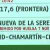 Pantalla de información de trenes en estación de RENFE