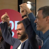 Presentación de Luis Salaya como candidato del PSOE en Cáceres junto Pedro Sánchez y Guillermo Fernández Vara.