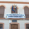 Pancarta contra el macrovertedero en Salvatierra