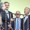 Rey y autoridades en Yuste