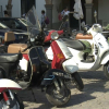 Vespas en la Plaza Grande de Zafra