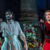 Sergio Mur y Belén Rueda durante una escena de 'Salomé' en el Festival Internacional de Teatro Clásico de Mérida