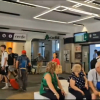 Pasajeros esperando en Mérida