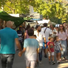Centenares de personas visitan los expositores de Zafra