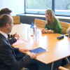 María Guardiola con miembros del PP europeo
