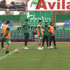 Entrenamiento del Villanovense esta mañana