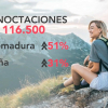 Gran aumento de las pernoctaciones turísticas en la región